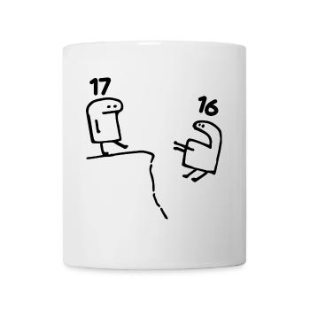 17 ans - Cadeau 17e Anniversaire Amusant 17 ans - Mug blanc - blanc - Devant