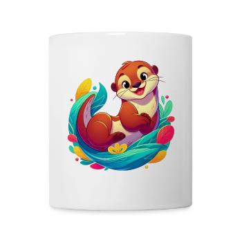 Otter - Tasse - Weiß - Vorne