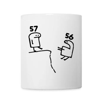 57 Jahre - 57. Geburtstag Spaß 57 Jahre altes Geschenk - Tasse - Weiß - Vorne