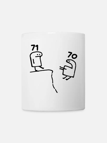 71 Jahre alt - 71. Geburtstag Spaß 71 Jahre altes Geschenk - Tasse - Weiß