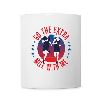 Courez un effort supplémentaire avec moi - Mug blanc - blanc - Devant