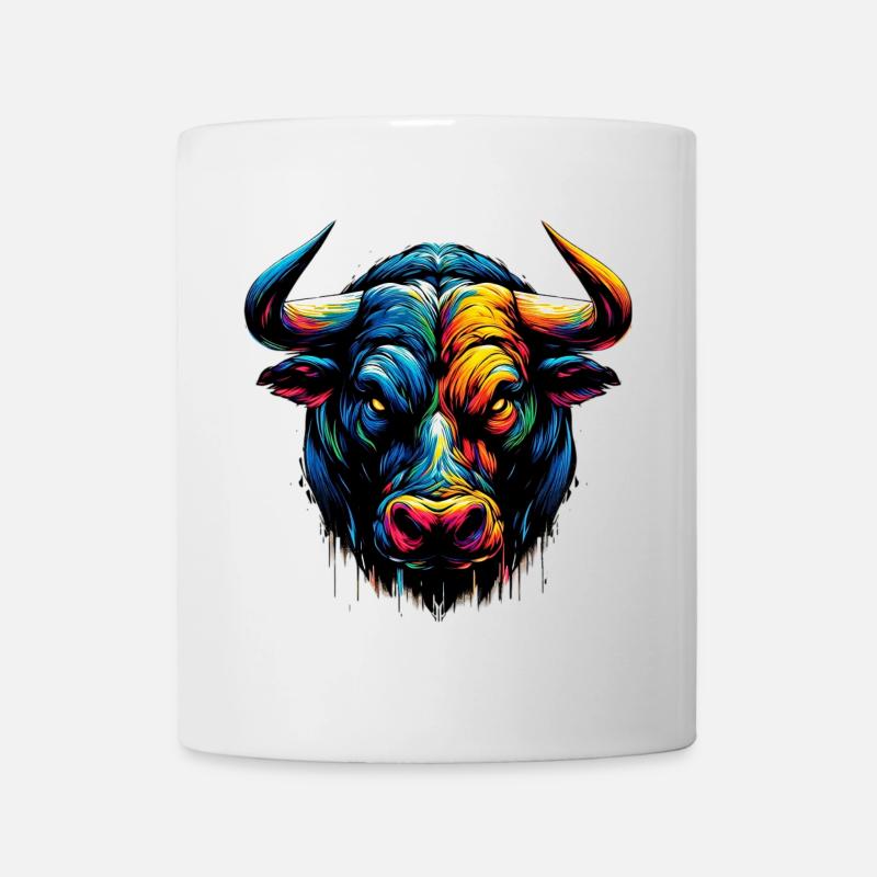 Stier - Tasse - Weiß