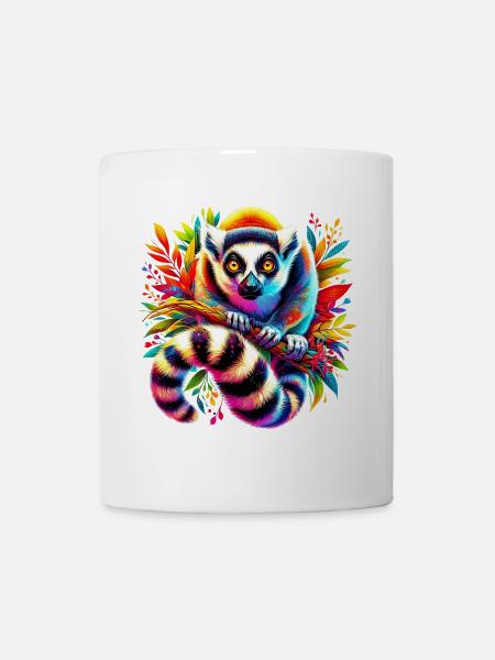 Lemur - Tasse - Weiß