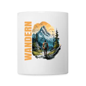Wandern - Tasse - Weiß - Vorne