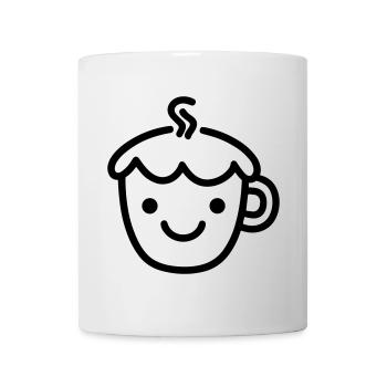 Kaffeebecher - Tasse - Weiß - Vorne