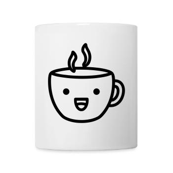 Kaffeebecher - Tasse - Weiß - Vorne