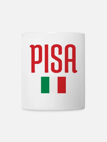 Vibrant Italy Flag and PISA Heritage Design - Mug - white