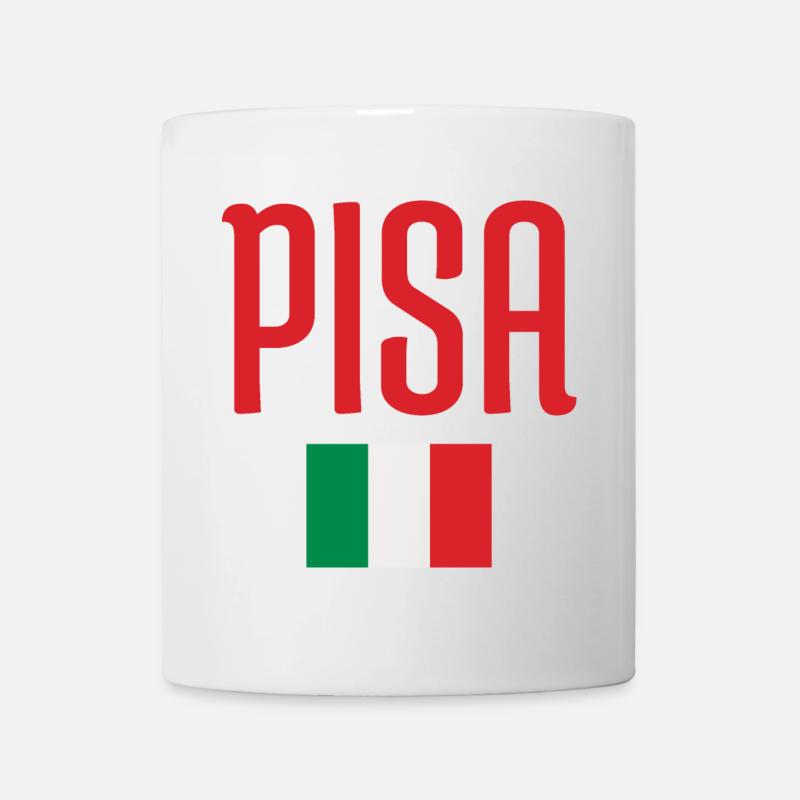 Vibrant Italy Flag and PISA Heritage Design - Mug - white