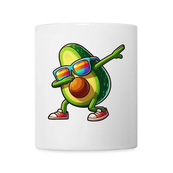 Lunettes de soleil d’avocat dab dansant arc-en-ciel - Mug blanc - blanc - Devant