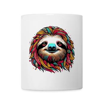 Faultier - Tasse - Weiß - Vorne