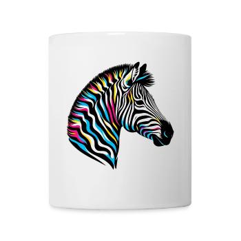 Zebra - Tasse - Weiß - Vorne