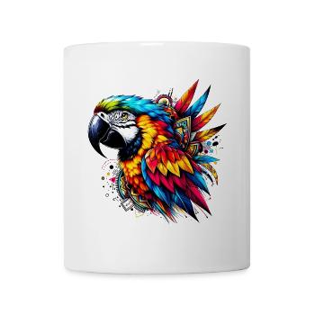 Papagei - Tasse - Weiß - Vorne