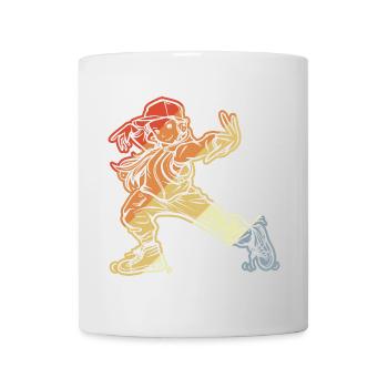 Fille de breakdance - Mug blanc - blanc - Devant