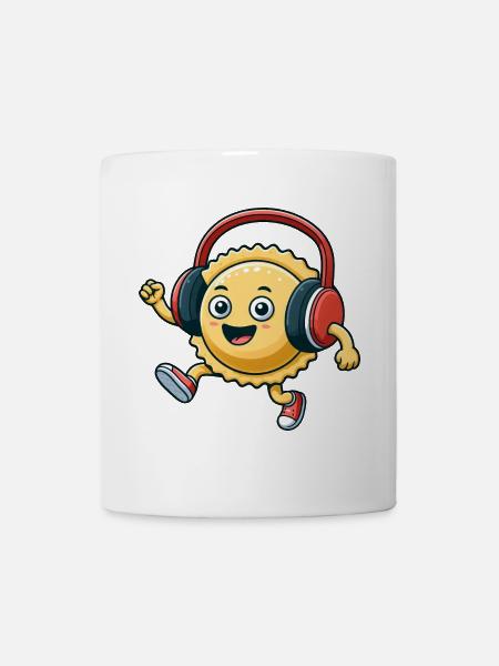 Ravioli Pasta Italiener Techno Tanzen Cartoon - Tasse - Weiß