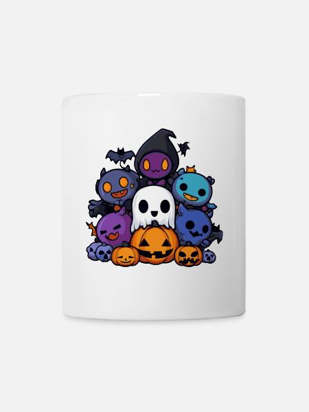 Halloween Party Figuren Comic - Tasse - Weiß