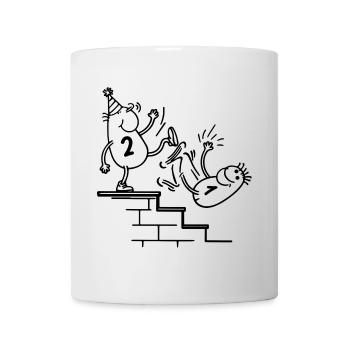 2nd Birthday Party Funny For 2 Years Old - Mug blanc - blanc - Devant