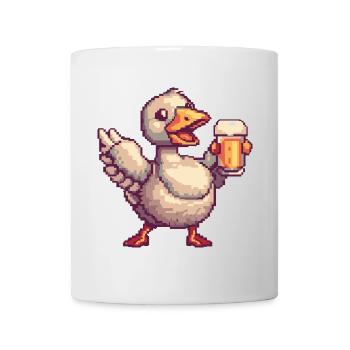 Goose Beer Pixel - Mug - white - Front