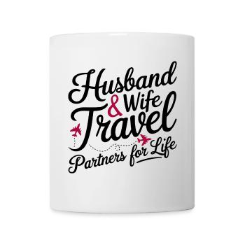 Couple Matching Husband And Wife Travel Partners - Mug - white - Front