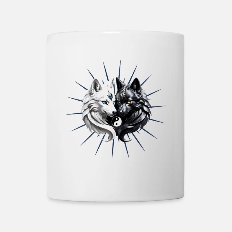 Yin Yang Wölfe. - Tasse - Weiß