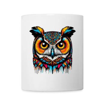 Hibou - Mug blanc - blanc - Devant