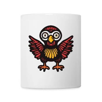 Dinde Halloween Bande dessinée drôle - Mug blanc - blanc - Devant