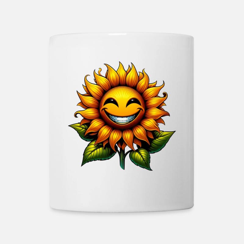 Sonnenblume - Tasse - Weiß