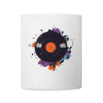 90s Vinyl Record Music Retro 80s Vintage - Mug - white - Front