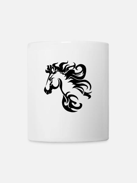 Pferd Tribal - Tasse - Weiß