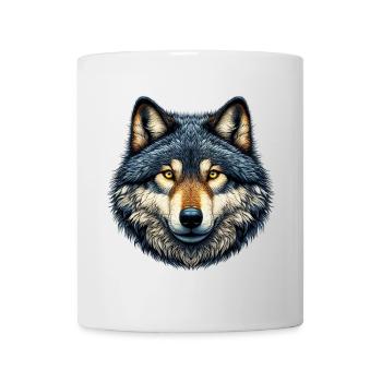 Loup - Mug blanc - blanc - Devant