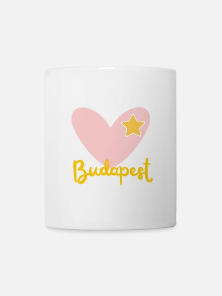 Budapest - Ungarn - Souvenir - Geschenk - Tasse - Weiß