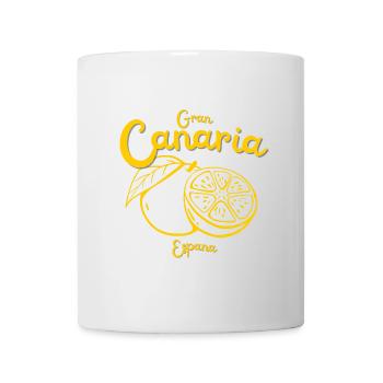 Gran Canaria - Spanien - Strand - Reise - Zitrone - Tasse - Weiß - Vorne
