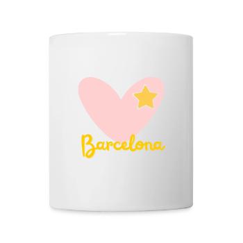 Barcelone - Voyages - Souvenirs - Espagne - Vacances - Mug blanc - blanc - Devant
