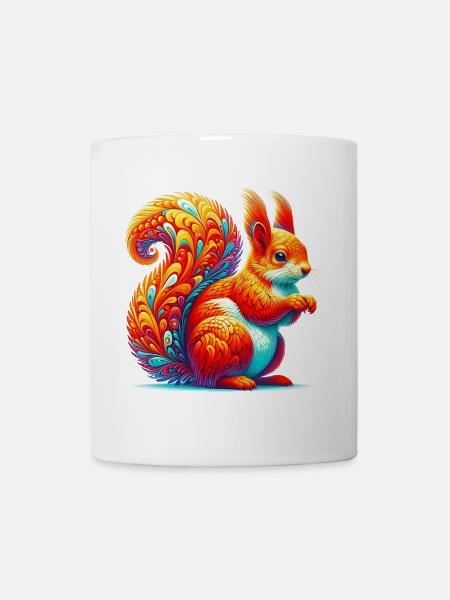 Eichhörnchen - Tasse - Weiß