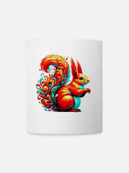 Eichhörnchen - Tasse - Weiß