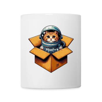 Astronaut Katze - Tasse - Weiß - Vorne