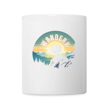 Wandern - Tasse - Weiß - Vorne