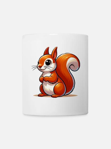 Eichhörnchen - Tasse - Weiß