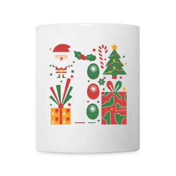 Festive Christmas Icon Set for Apparel - Mug - white - Front