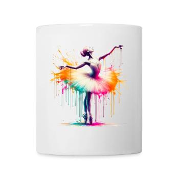 Ballet dancer with tutu - Mug - white - Front