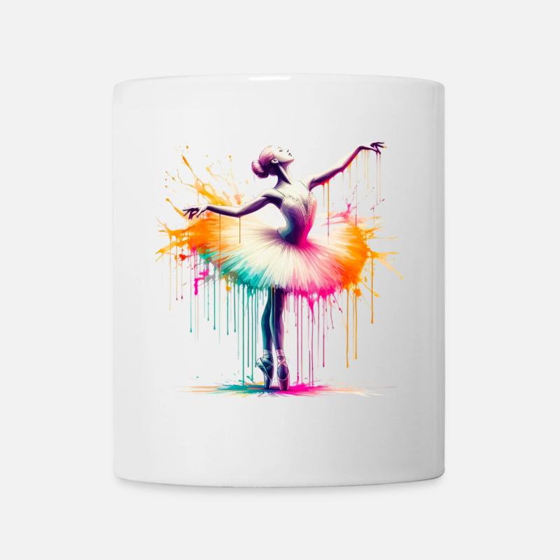 Balletttänzerin mit Tutu - Tasse - Weiß