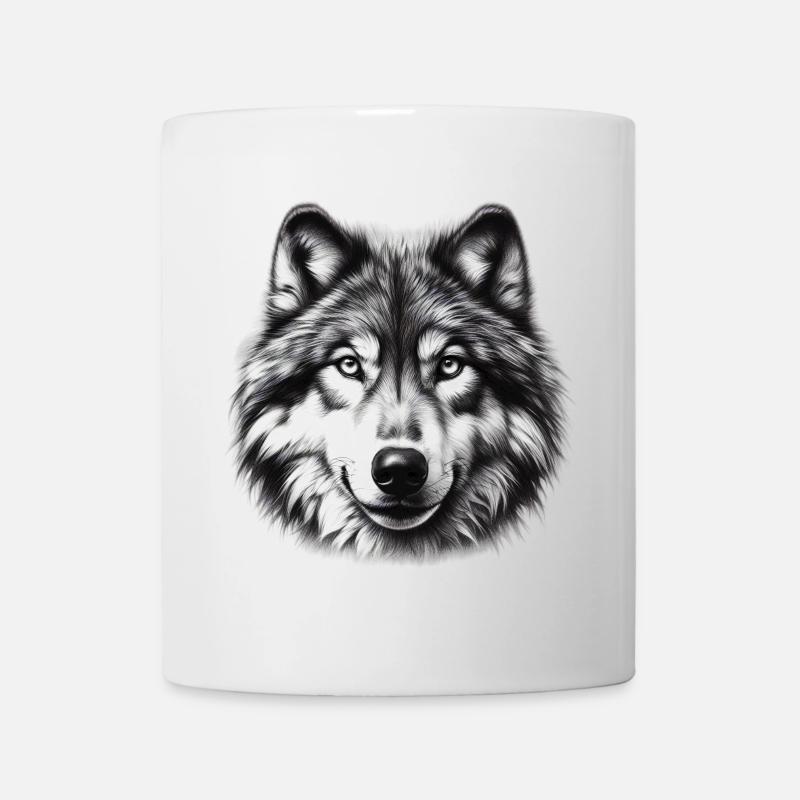 Wolf - Tasse - Weiß