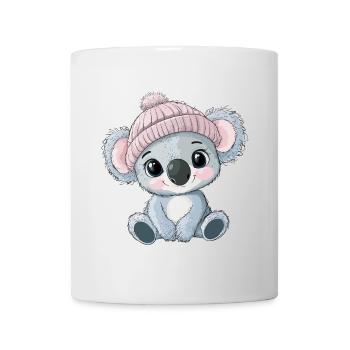 Koala mignon mignon bébé enfants animal dessin animé - Mug blanc - blanc - Devant