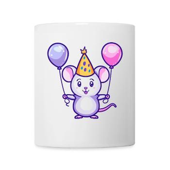 Mouse Birthday Comic - Mug - white - Front