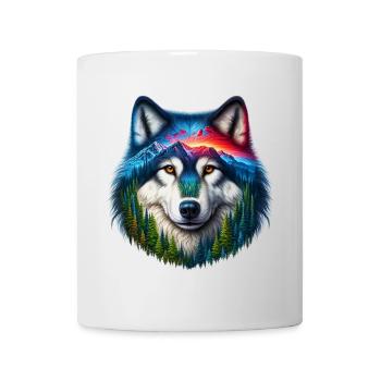 Loup - Mug blanc - blanc - Devant