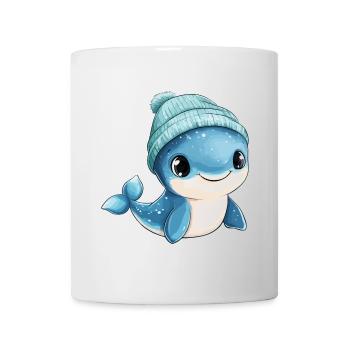 Whale Cute Cute Baby Kids Animal Blue Whale Cartoon - Mug - white - Front