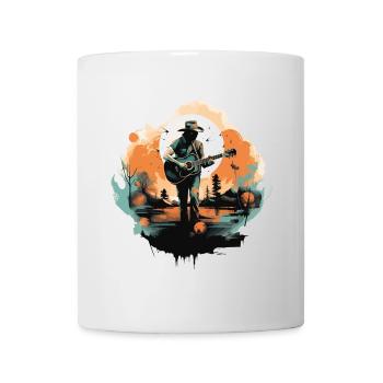 guitariste, guitariste, chanteur, musique country, vintage - Mug blanc - blanc - Devant