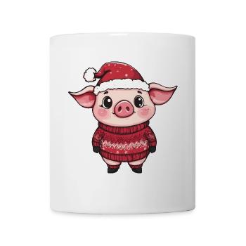 Pig Christmas - Mug - white - Front
