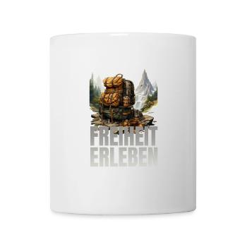 Freiheit erleben - Tasse - Weiß - Vorne