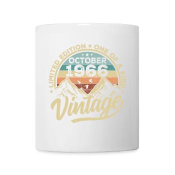 Octobre 1966 Anniversaire 1966 Né en octobre 1966 - Mug blanc - blanc - Devant