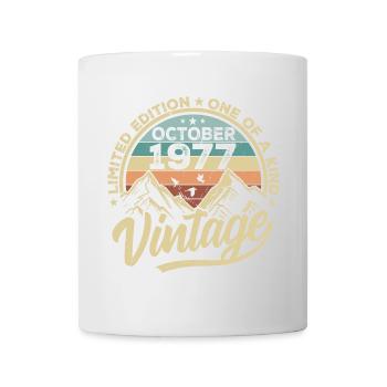 October 1977 Birthday 1977 Born October 1977 - Mug - white - Front